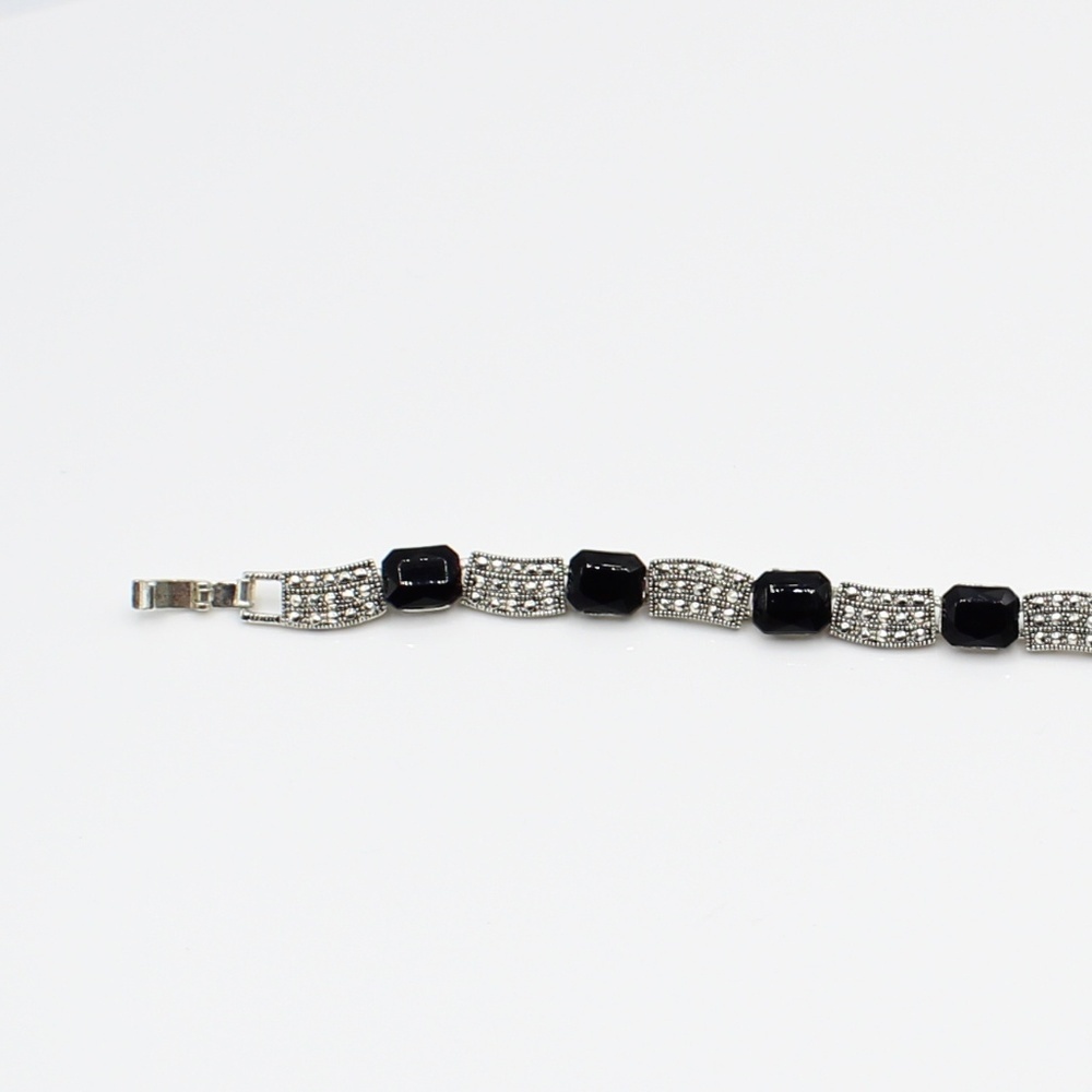 Vintage art deco link bracelet - Picture 3 of 7